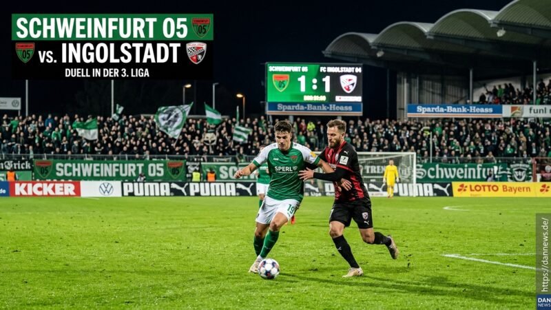Schweinfurt 05 vs. Ingolstadt: Duell in der 3. Liga
